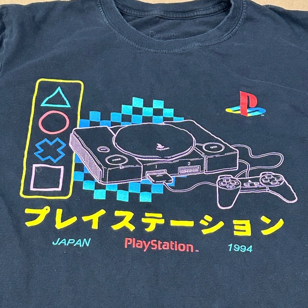 PlayStation Black Graphic T-Shirt Mens Large - Picture 4 of 7